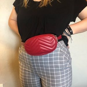 NEVER USED! Red Fanny pack